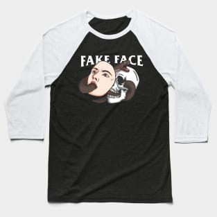 fake face Baseball T-Shirt